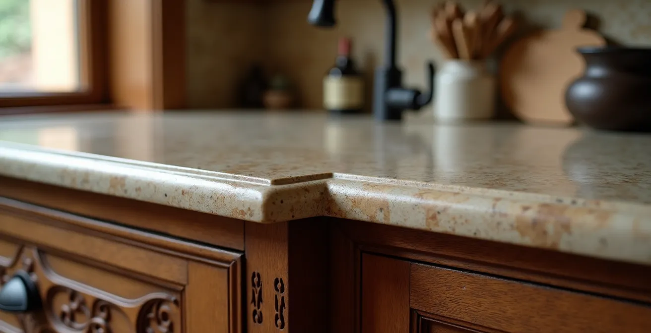 Détail architectural d'une cuisine historique avec éléments d'époque préservés